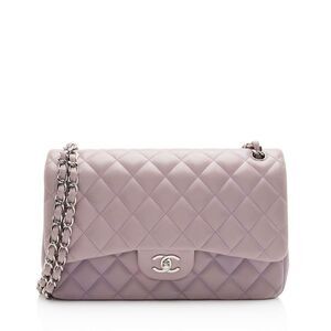 Chanel Lambskin Classic Jumbo Double Flap Bag